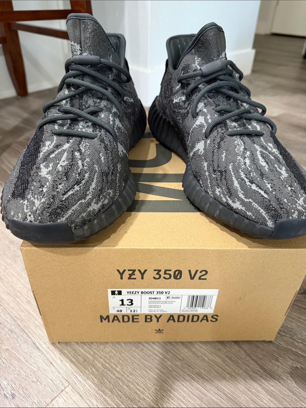 adidas Yeezy Boost 350 V2 Black Gray Primeknit Sneakers
